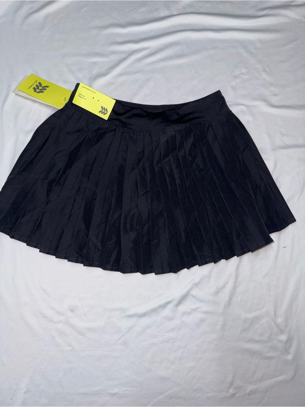 all in motion Black Pleated Skater Skirt